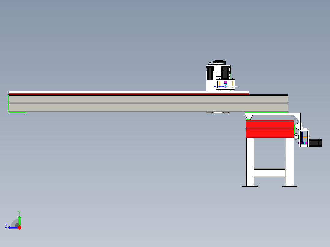 B2004813-大型数控等离子切割和木工机右视图