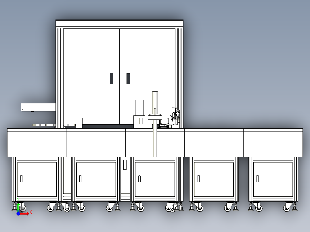 扇叶自动上料机前视图