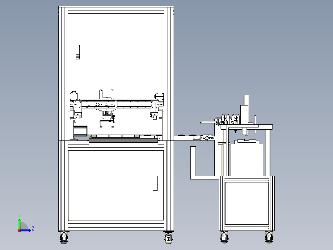 扇叶自动上料机左视图