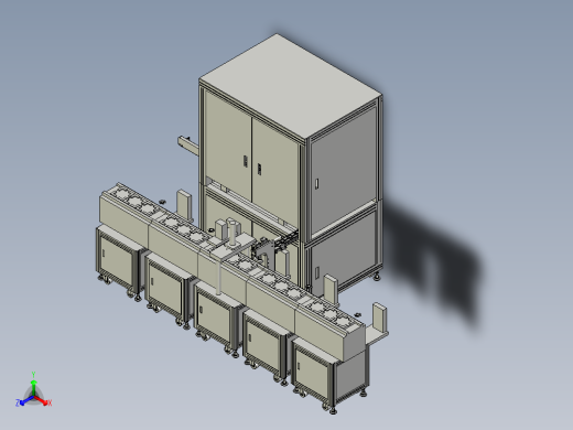扇叶自动上料机正等轴测缩略图