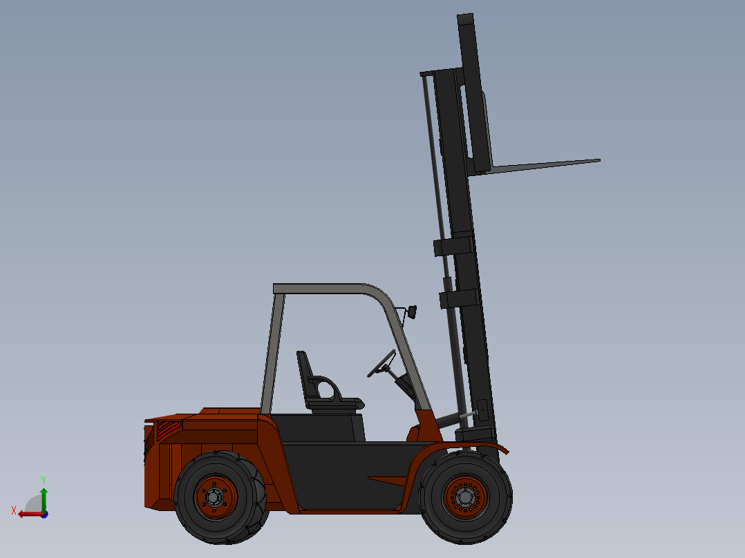 叉车、 叉车 SW STP后视图