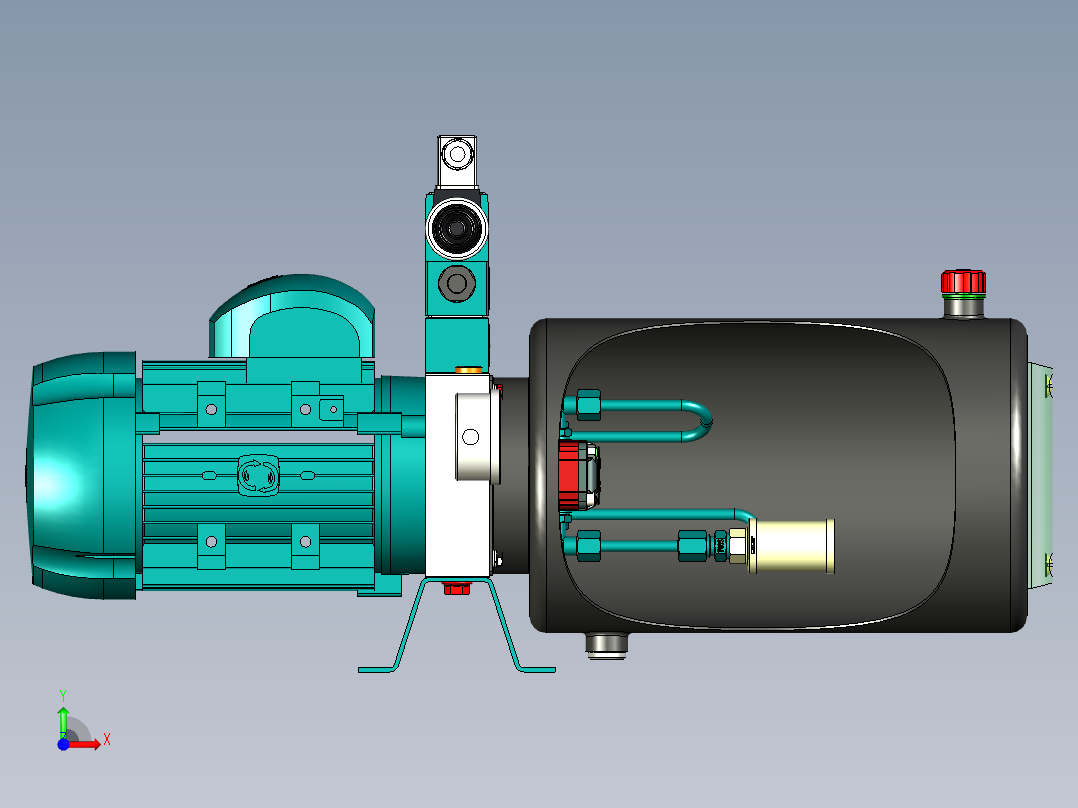 B3004118-小型液压动力站12L前视图