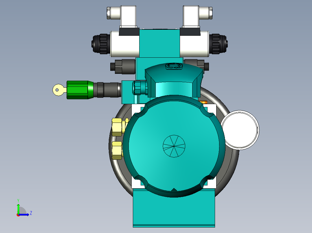 B3004118-小型液压动力站12L左视图