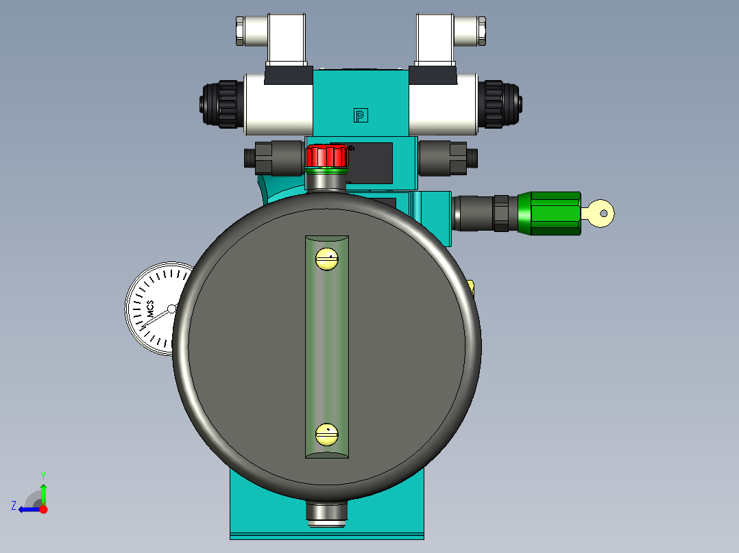 B3004118-小型液压动力站12L右视图