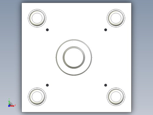 夹子冲孔 冲外形复合模前视缩略图