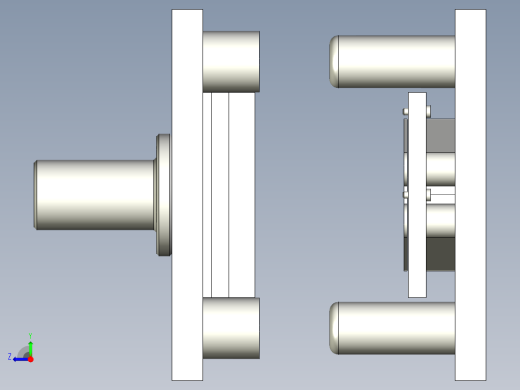 夹子冲孔 冲外形复合模右视缩略图