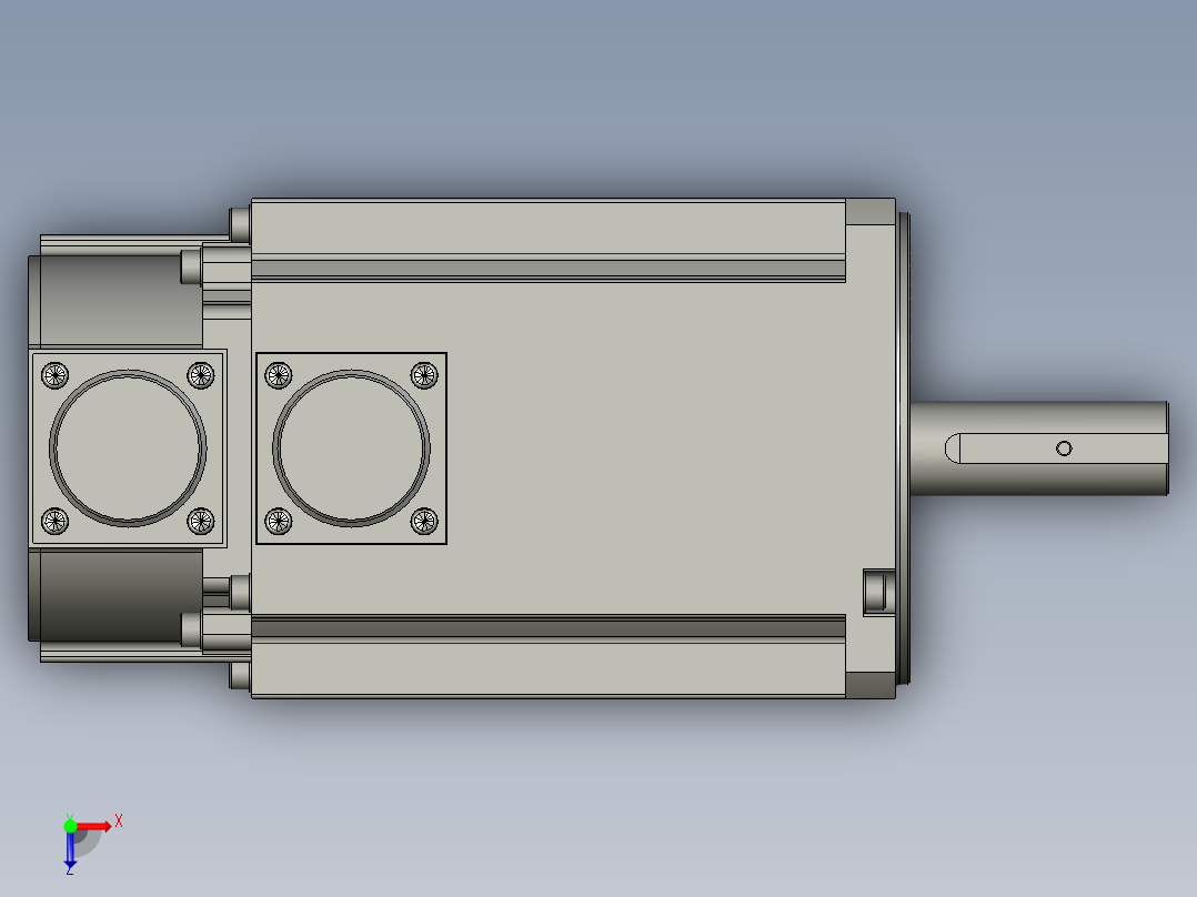 MSMF202L1G62000w低惯量增量式无刹车俯视图