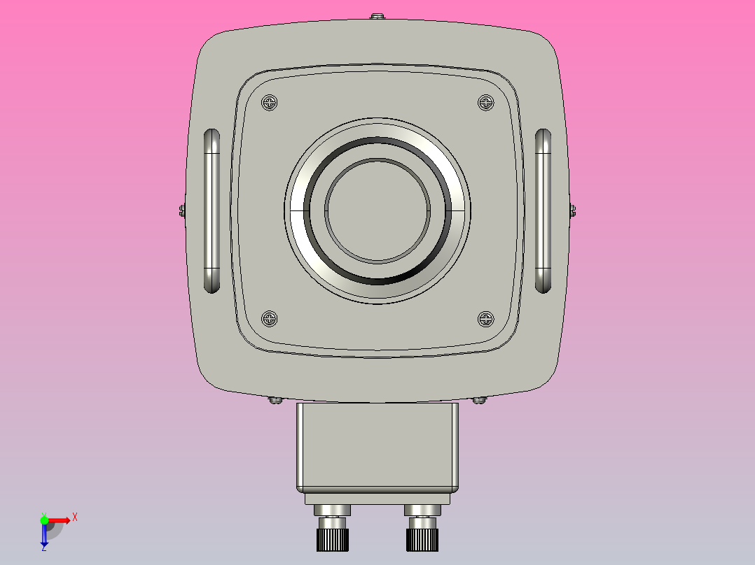 TSGC2-3接触调压器三维模型202011俯视图