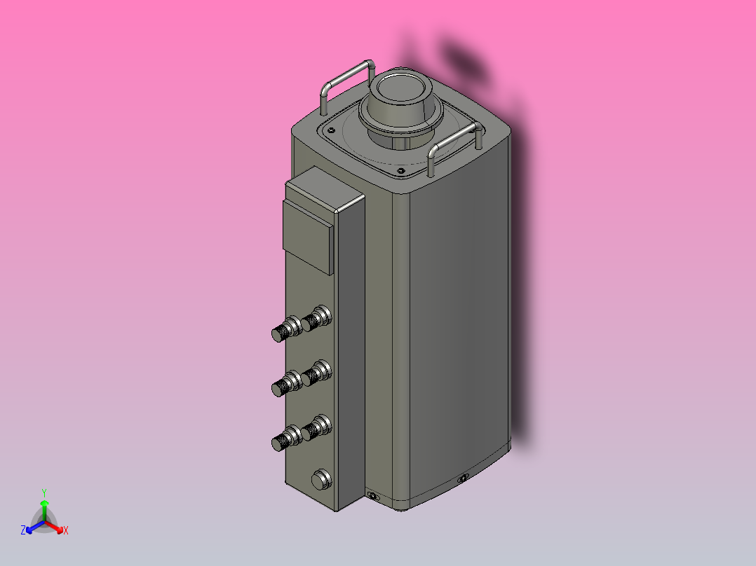 TSGC2-3接触调压器三维模型202011正等轴测图