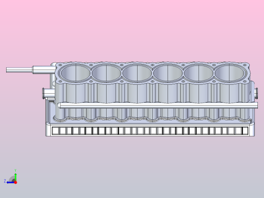 V12发动机缸体右视缩略图
