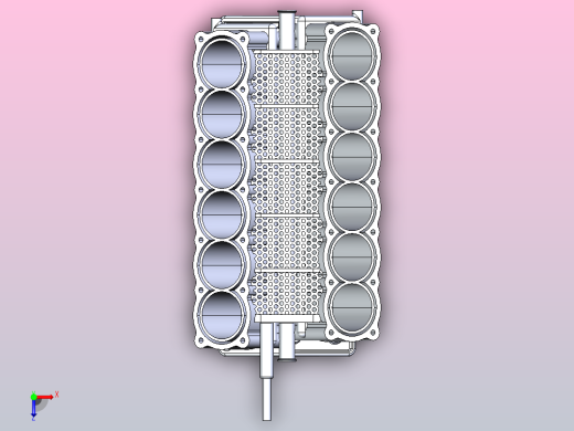 V12发动机缸体俯视缩略图