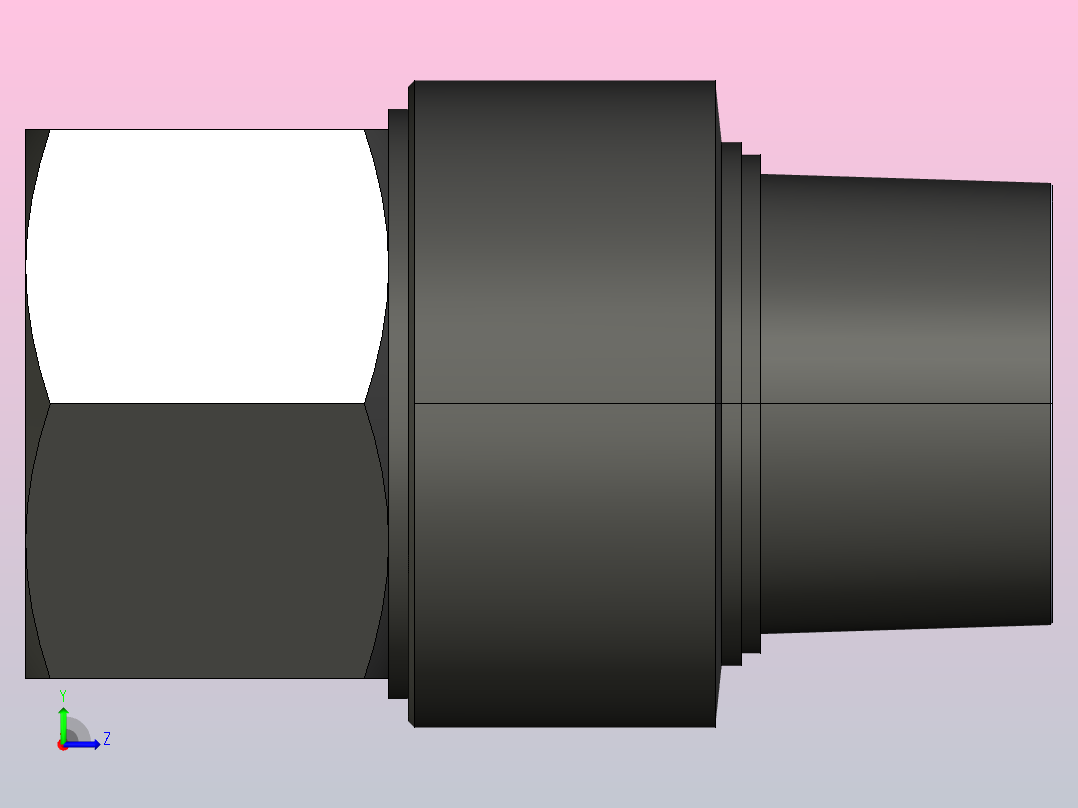 PHF-N 串联接头-NPT螺纹[PHF1∕2-NO4]左视图