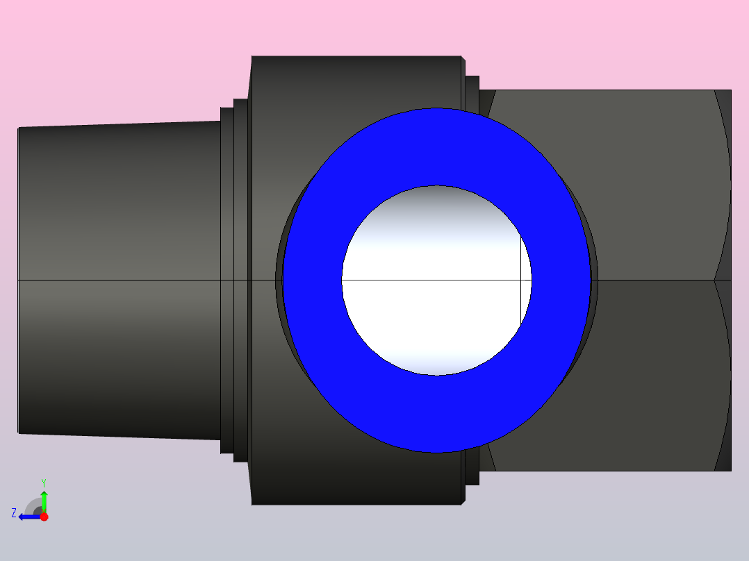 PHF-N 串联接头-NPT螺纹[PHF1∕2-NO4]右视图