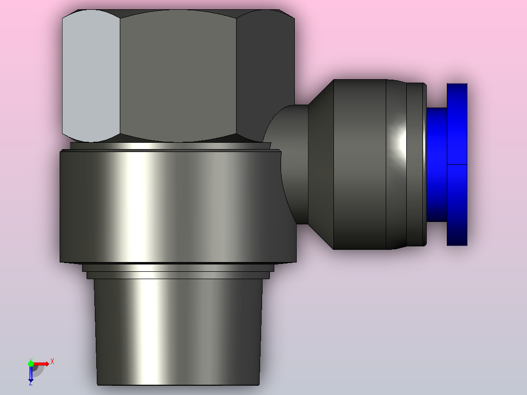 PHF-N 串联接头-NPT螺纹[PHF1∕2-NO4]俯视图