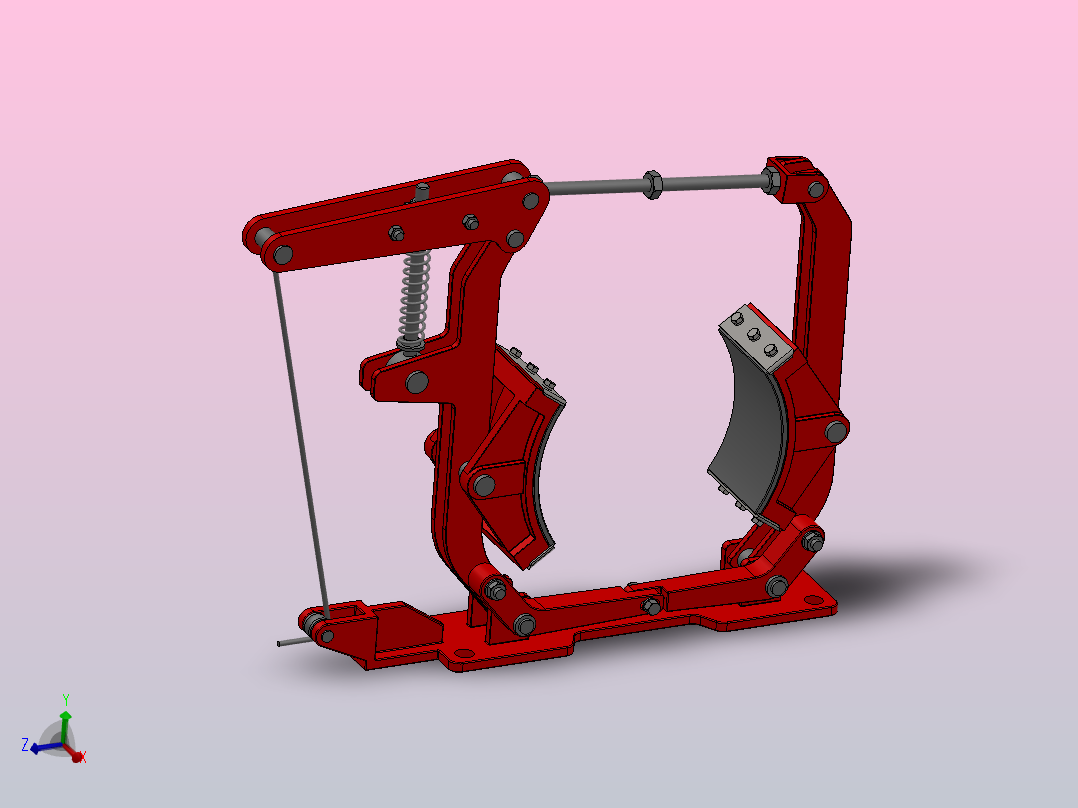 RWK系列脚踏式鼓式制动器_RWK250主视图