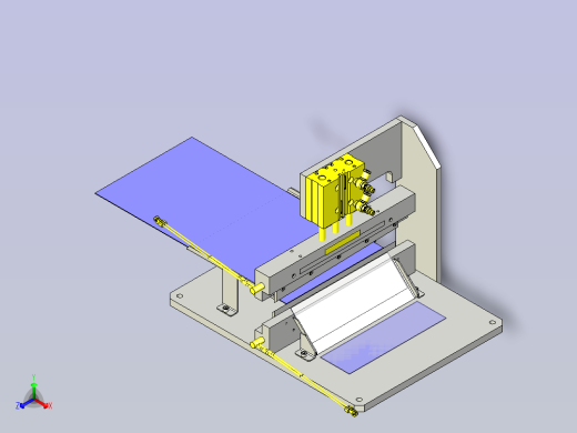 一款薄膜热切割机构3D数模