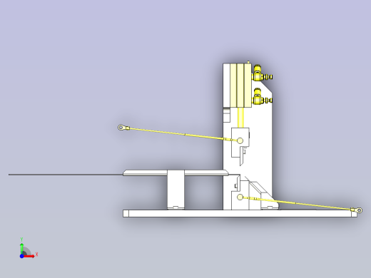 一款薄膜热切割机构3D数模前视缩略图