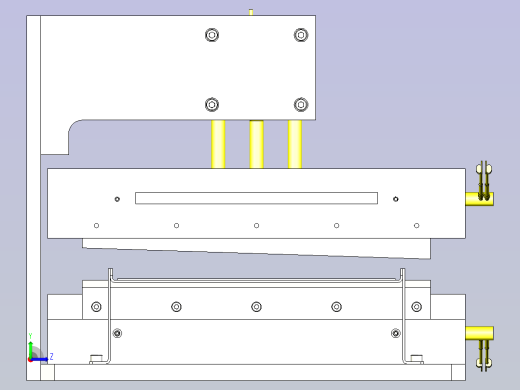 一款薄膜热切割机构3D数模左视缩略图