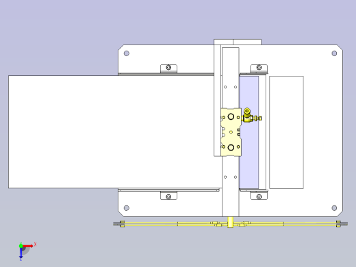 一款薄膜热切割机构3D数模俯视缩略图