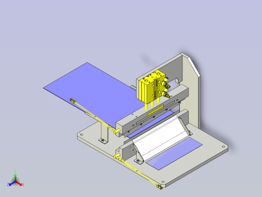 一款薄膜热切割机构3D数模正等轴测缩略图