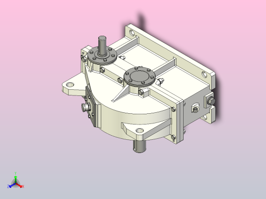课设一级直齿圆柱齿轮箱3D图纸 STEP格式