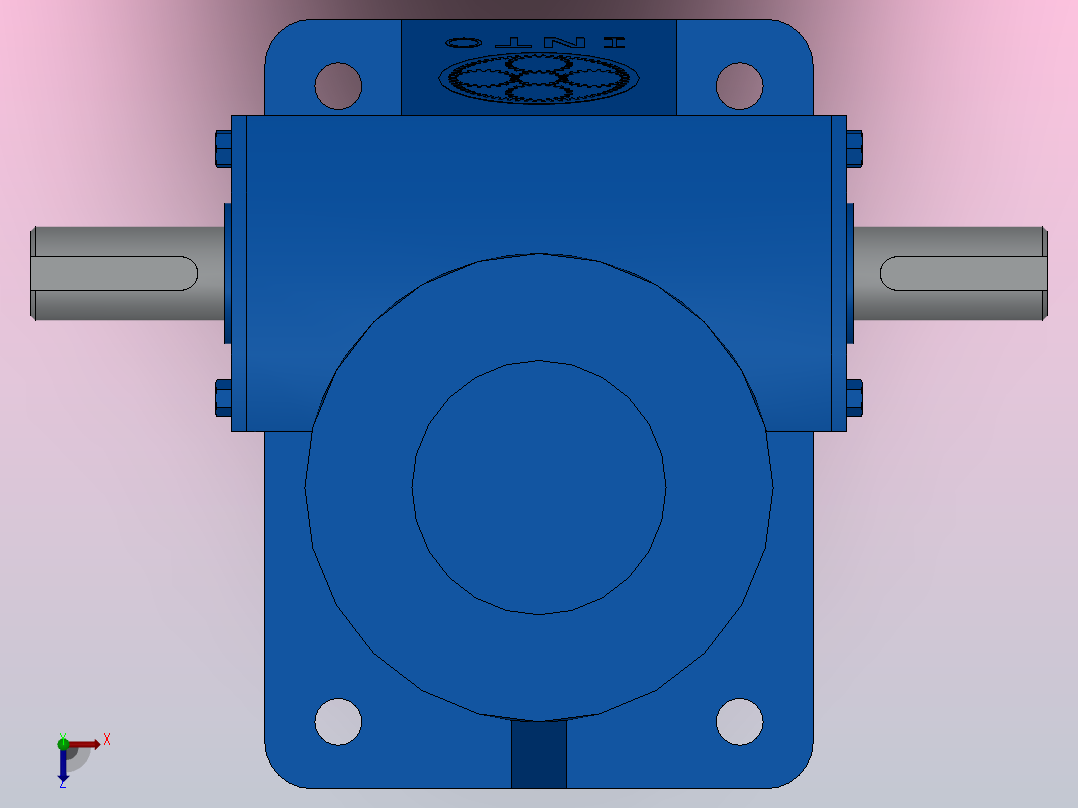JWM010DS梯形丝杆型升降机[JWM010DS-H300JB]俯视图