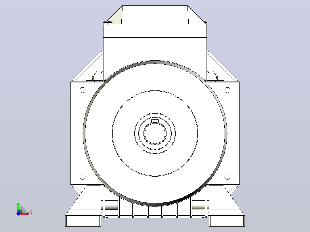 IM B3 H56-90通用电机[YS-801-4-B3]前视图