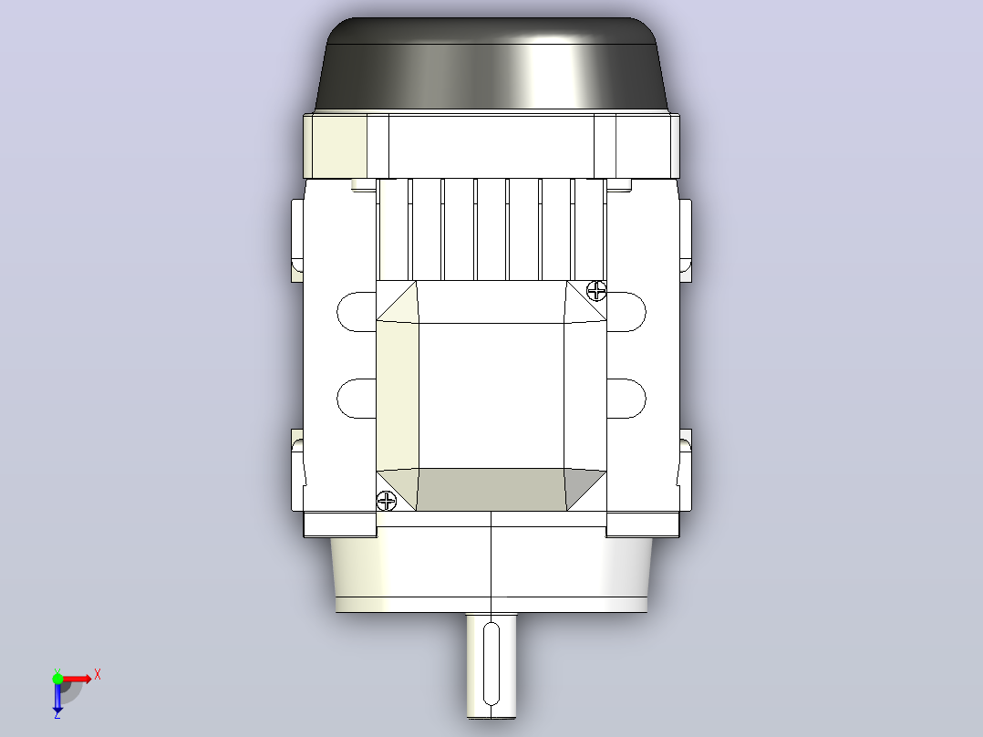 IM B3 H56-90通用电机[YS-801-4-B3]俯视图