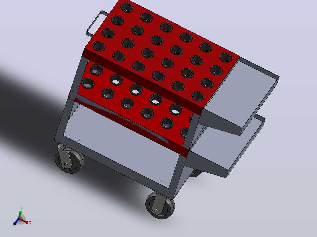 CNC 工具车主视图