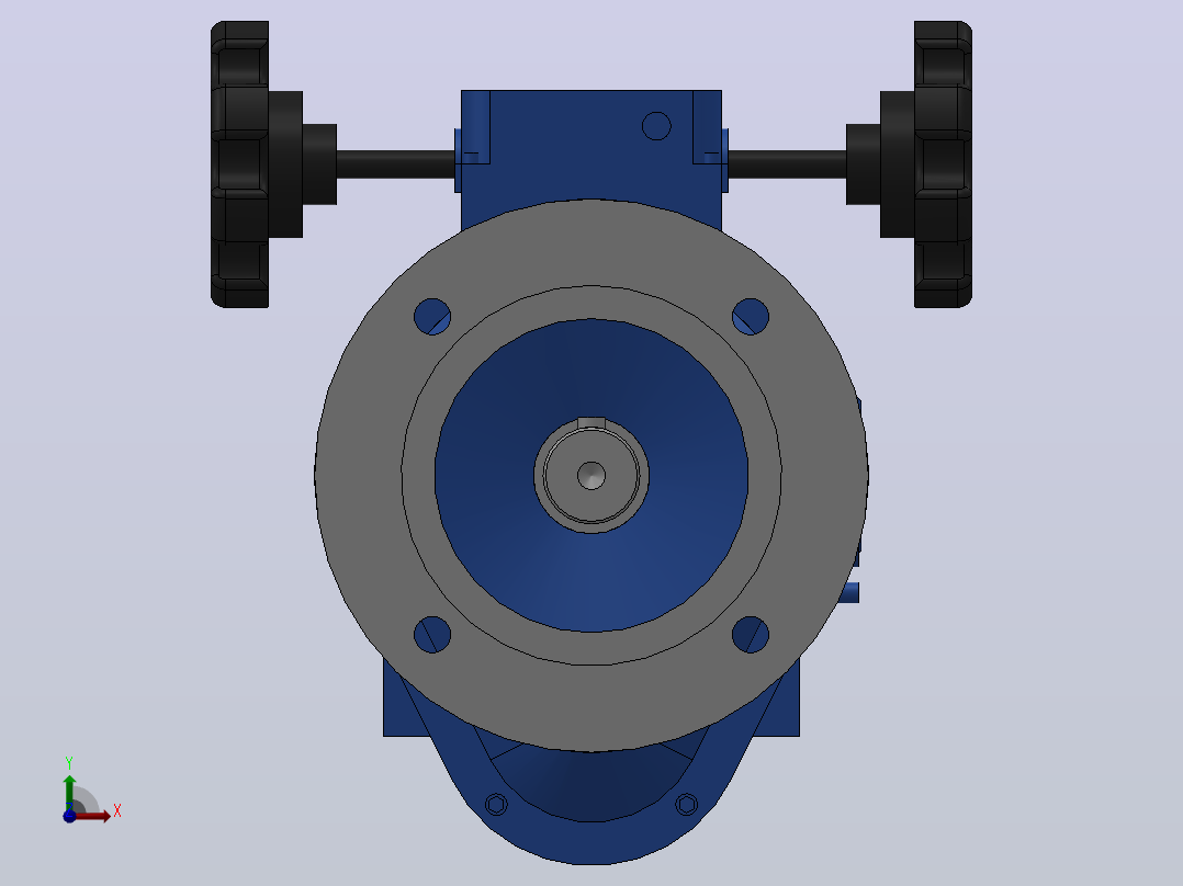 MB-2C单级立式齿轮减速机(寅通)[MBL04-Y0.37-8-2C]前视图