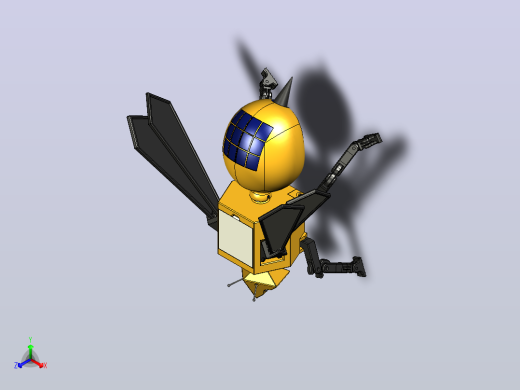 BEE-A简易机械蜜蜂正等轴测缩略图