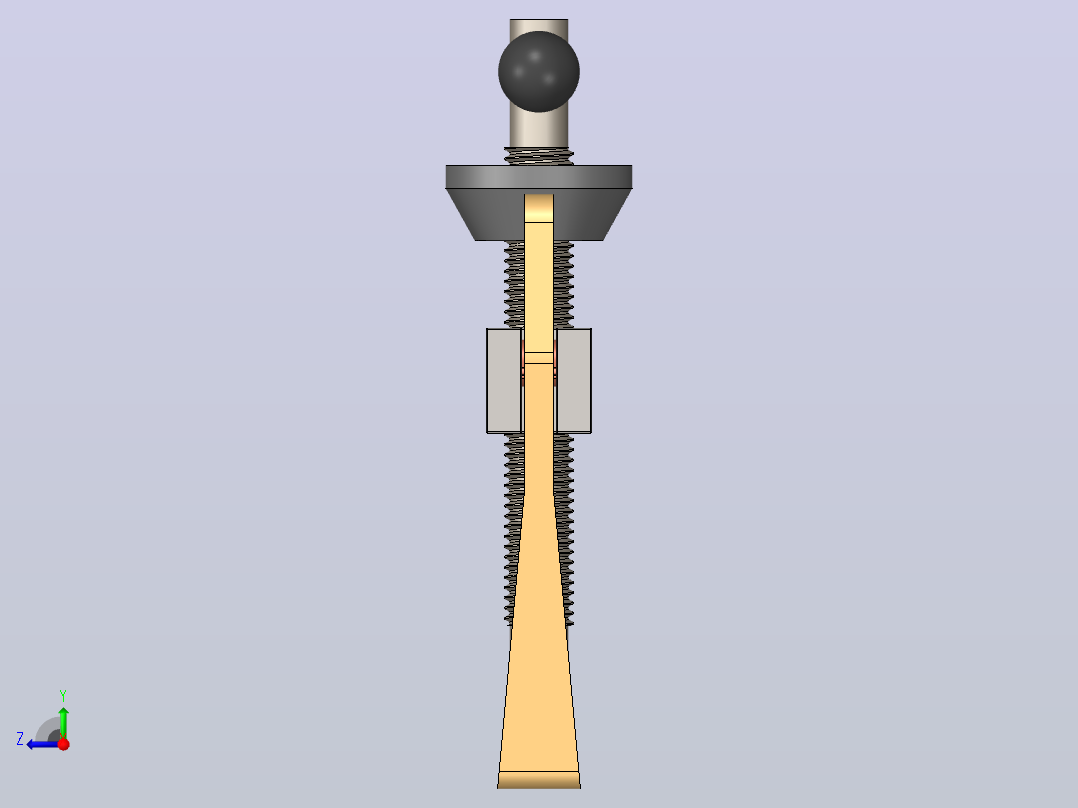 齿轮拆卸器一种简单的齿轮拔出器右视图