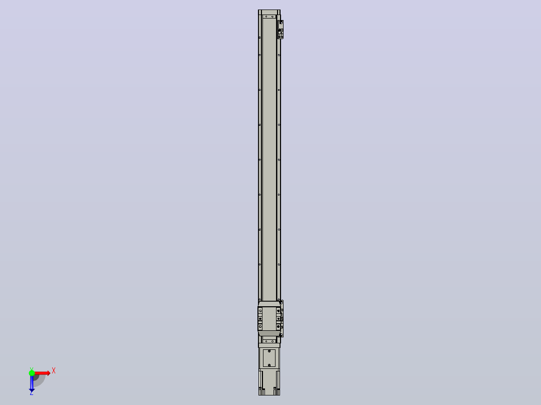 滚珠丝杠直线轴内置导轨TPA-GCR-65-1610C-L800-M-M40-N3俯视图