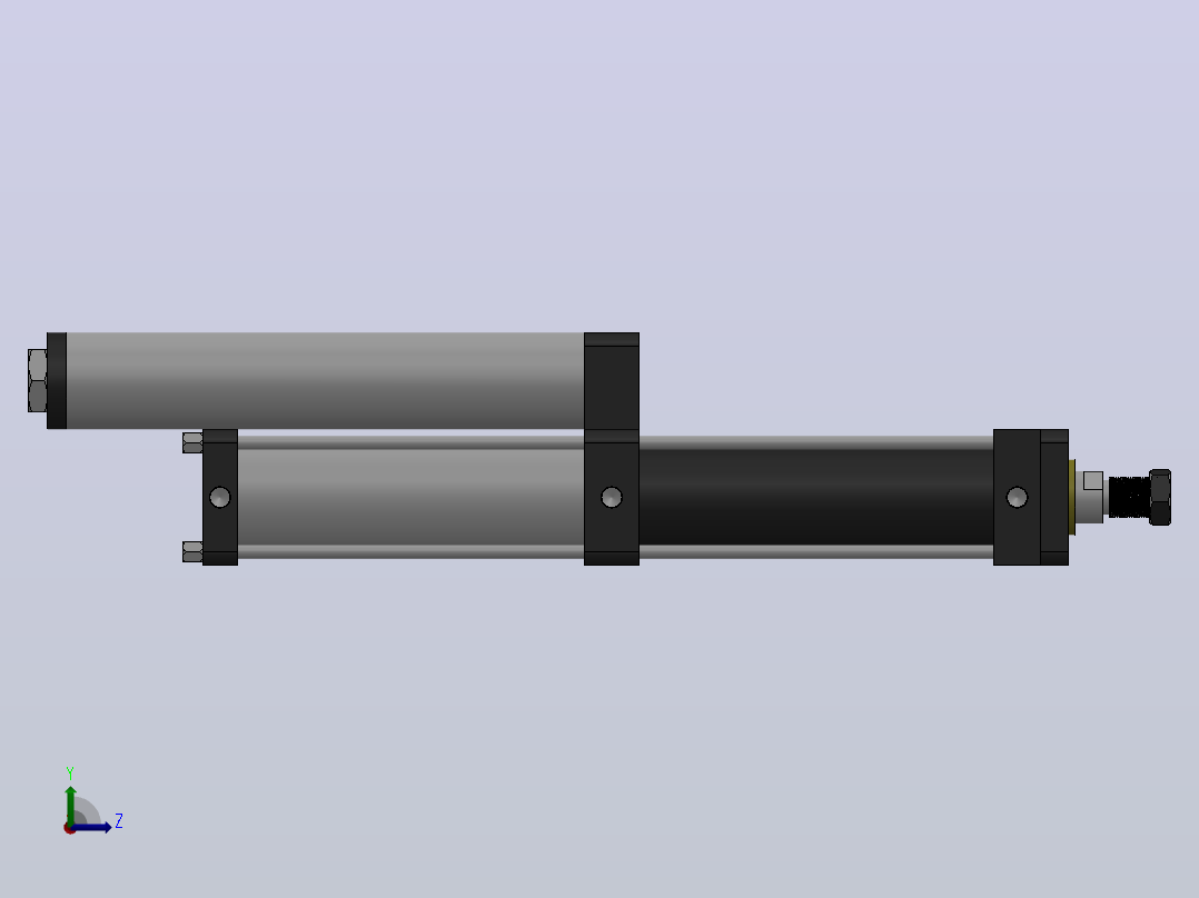 MPT-3T系列标准型[MPT-63-200-20-3T-M2-S1-90°]左视图
