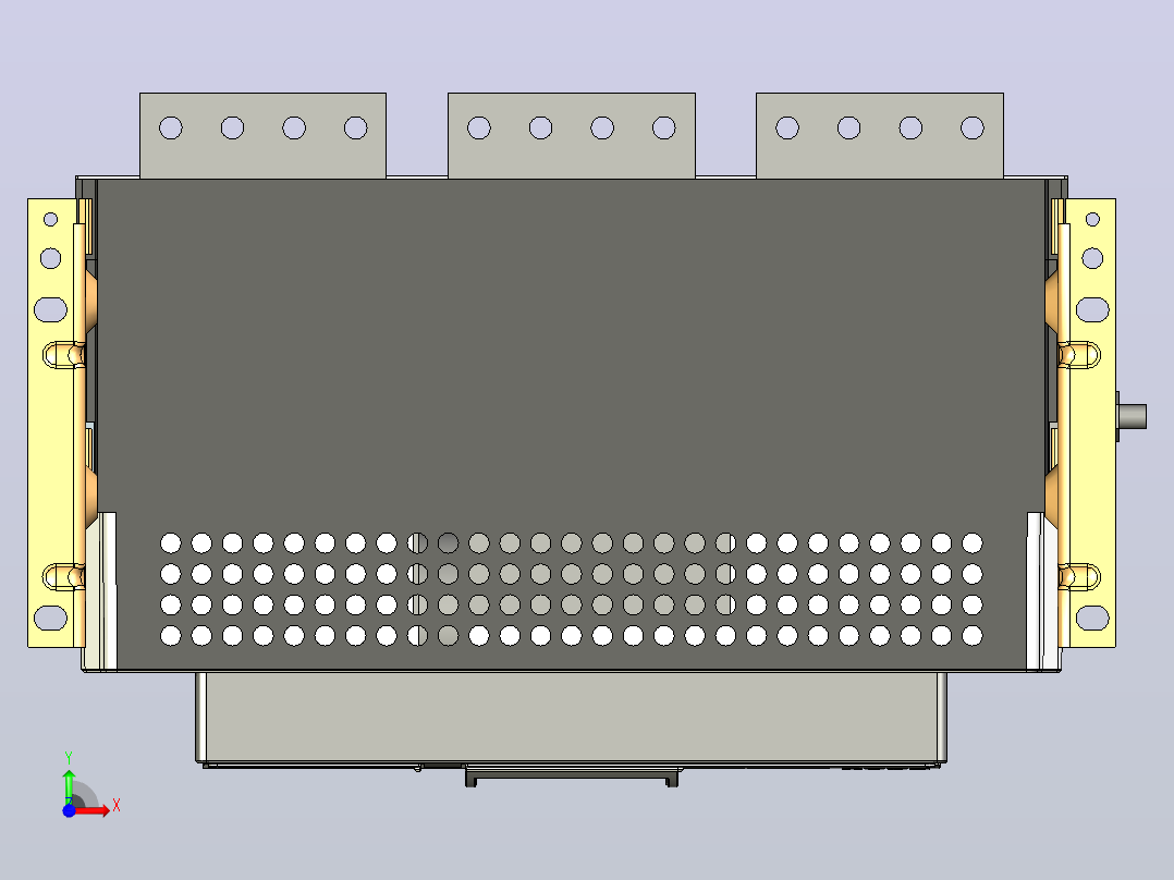 NXA40N_H32-3P固定万能式断路器三维模型202208前视图
