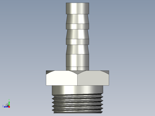 黄铜倒钩接头 6mm x右视缩略图