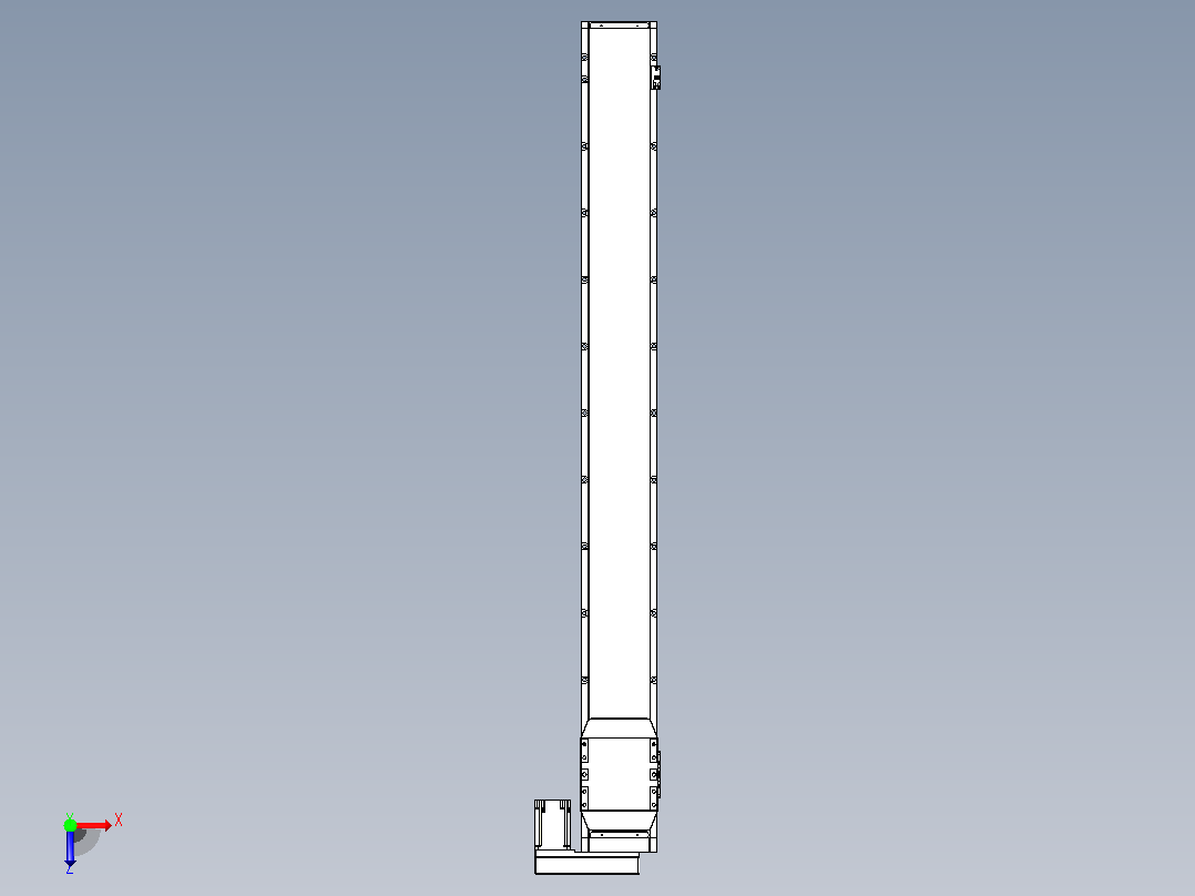 滚珠丝杠直线轴内置导轨TPA-GCR-170-2510C-L1550-MR-M75-N3俯视图