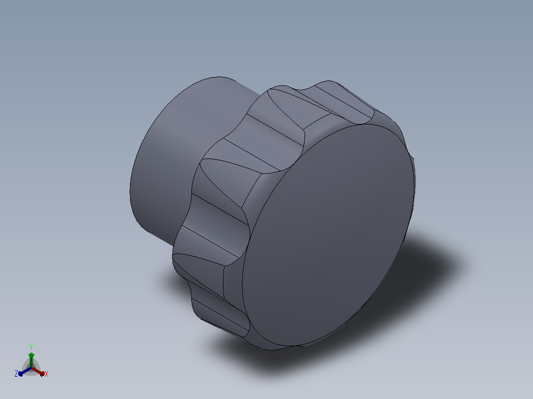 JBT7274把手3D模型Solidworks设计主视图