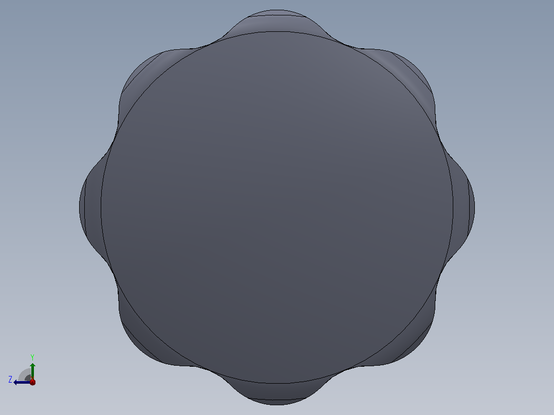 JBT7274把手3D模型Solidworks设计右视图