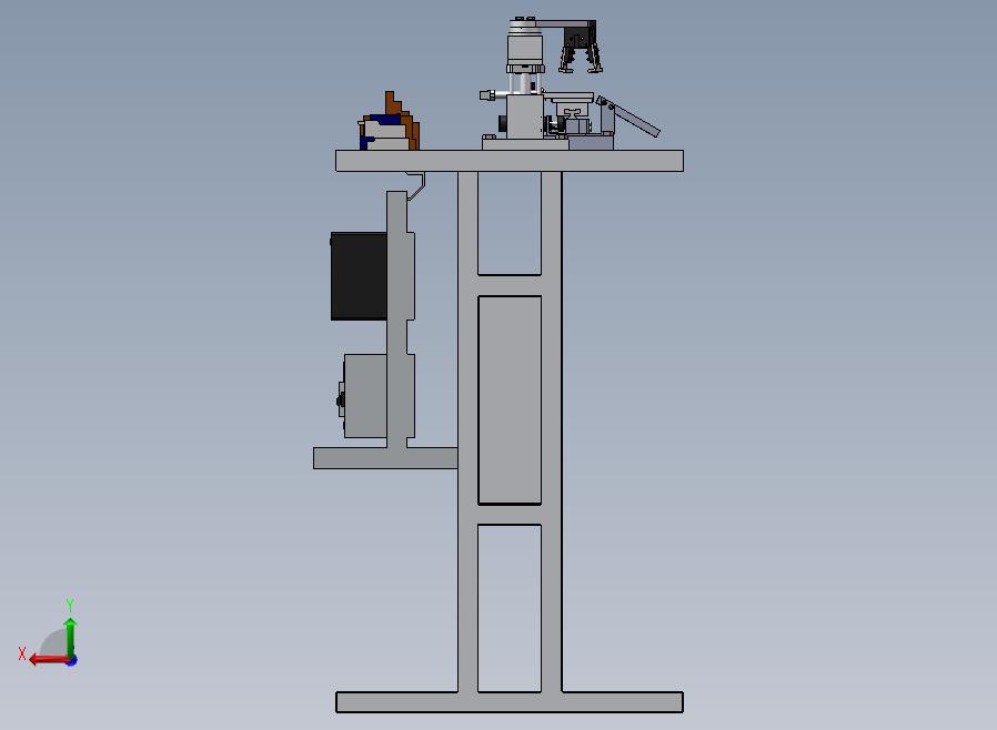 零件加工流水线零件分类后视图