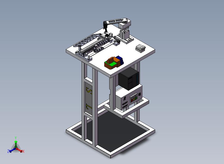 零件加工流水线零件分类正等轴测图