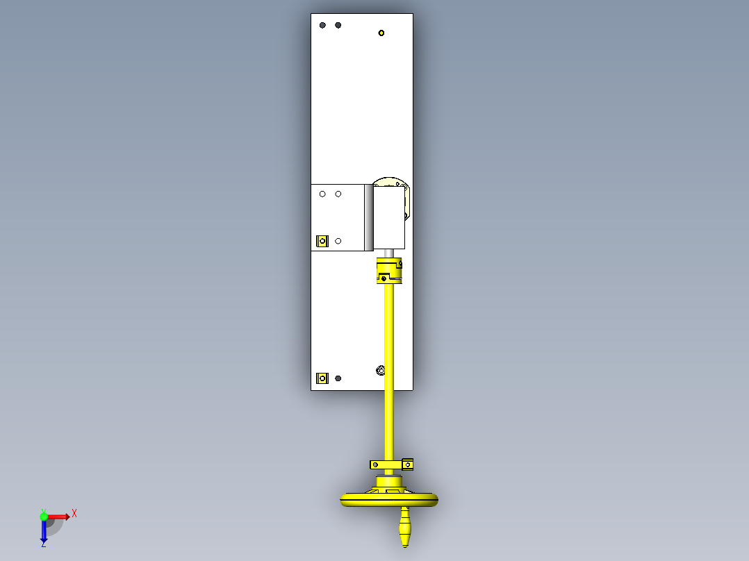 工件台提升机构俯视图