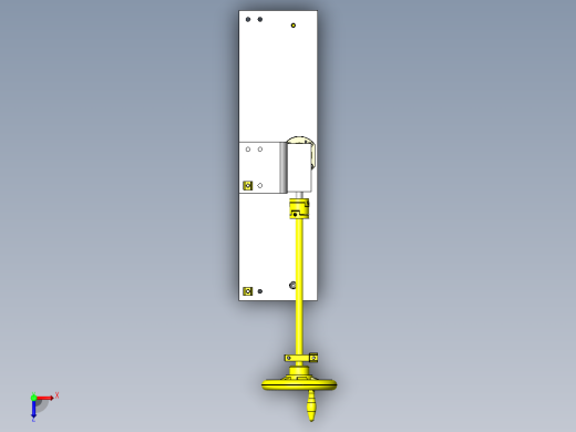 工件台提升机构俯视缩略图
