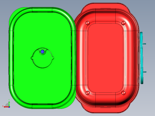 塑料容器 塑料盒子【彩红网3D模型-caired.com】后视缩略图