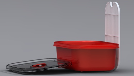 塑料容器 塑料盒子【彩红网3D模型-caired.com】缩略图