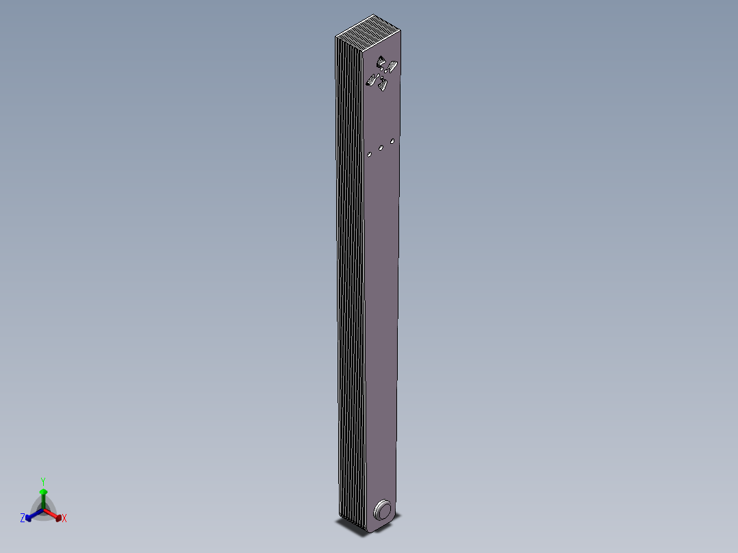 折叠扇正等轴测图