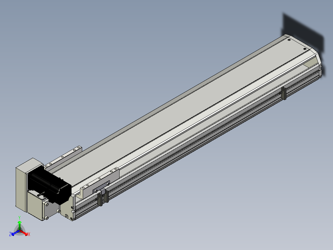 Toyo东佑达直线模组-ETB17-750-LU正等轴测图