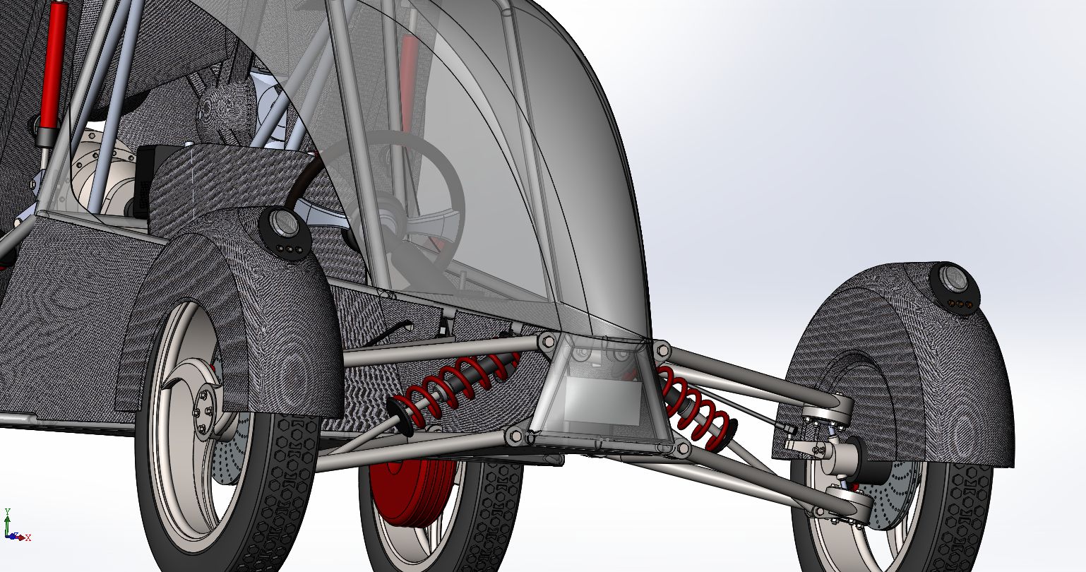 三轴四轮越野飞车