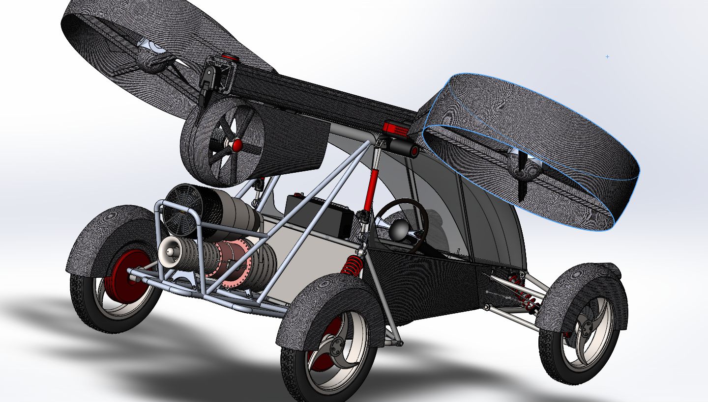 三轴四轮越野飞车