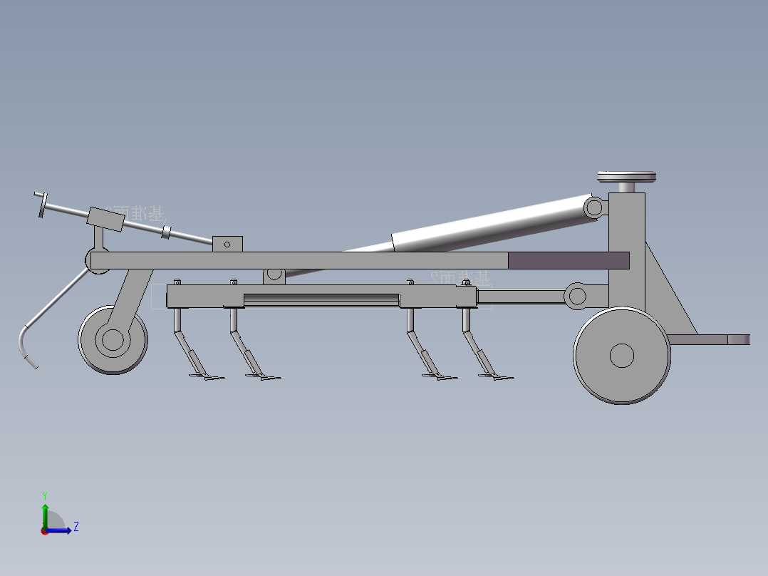 翻土装置左视图